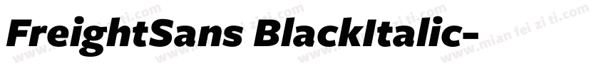 FreightSans BlackItalic字体转换